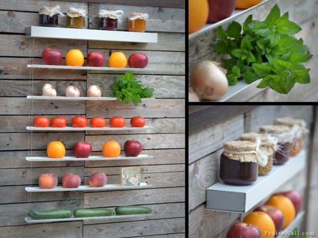 Medová uhorka jablká cibuľa hlávkový šalát Nástenná polička na mince s jablkovým cibuľovým šalátom