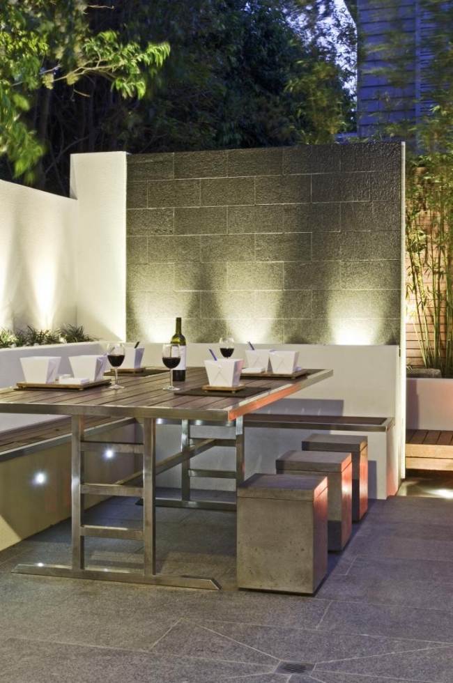 Sediaca skupina zasadila nápady mestskej záhrady osvetlenie-podlahy prírodný kameň