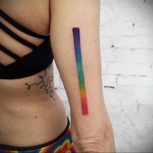 Tatuaż dla par z tęczowym paskiem - zdjęcie 1