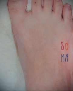 Napis na tatuaż dla dwojga SOUL MATE - zdjęcie 2