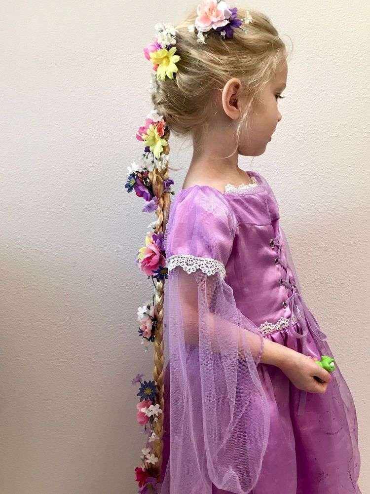 Rapunzel vrkoč návod na účes pre deti