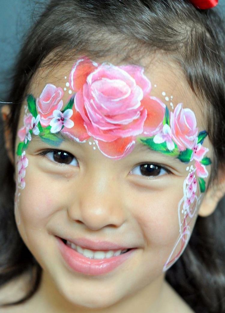 princezná tvorí dievča ružové kvety umne jar