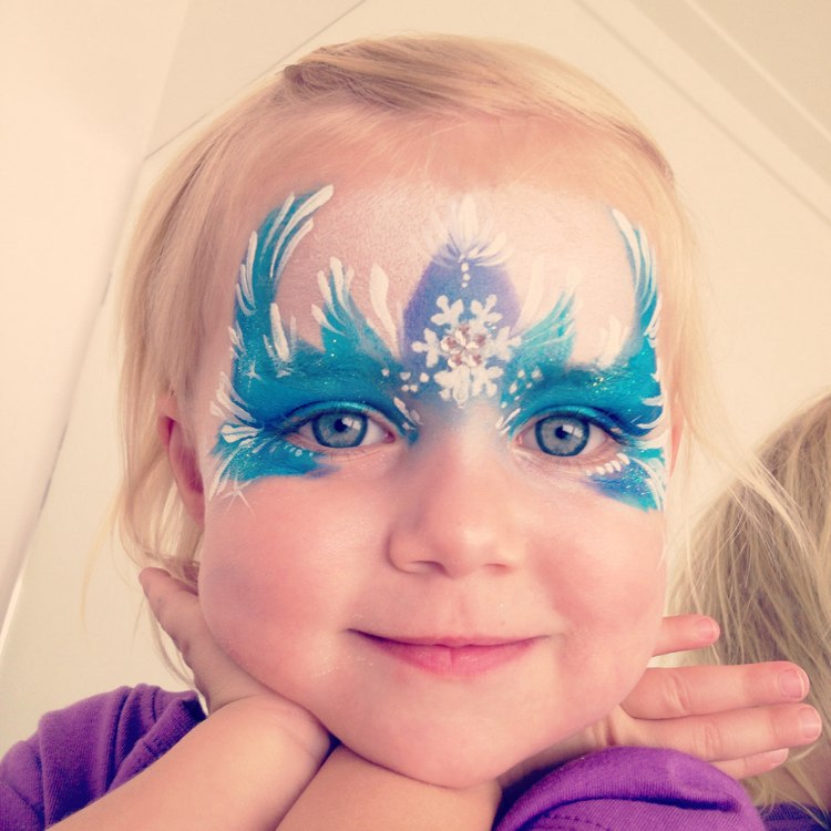 princezná tvorí dievča modré oči snehová vločka ľadová kráľovná