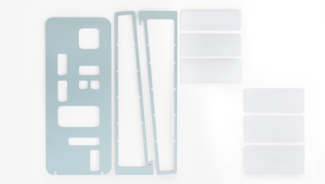 dizajnová policová stena drevo jednoduchá montáž