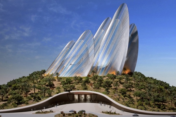 moderná architektúra zayed národné múzeum v abú dhabí