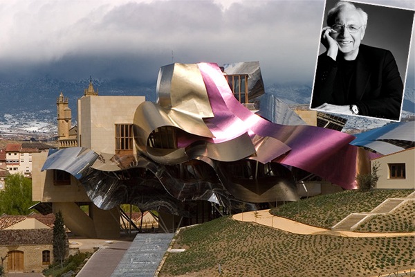 frank gehry, hotel, markízy, riskantná Pritzkerova cena 1989