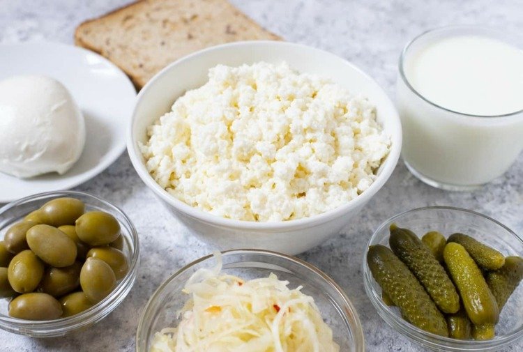 Probiotické príklady potravín Nakladané uhorky Zdravé