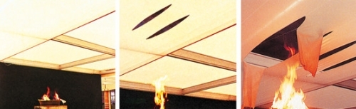 moderný dizajn stropu od procedec chenel dym von