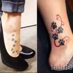 małe i proste tatuaże na nodze - zdjęcie gotowego tatuażu 02092016 4138 tatufoto.ru
