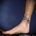 małe i proste tatuaże na nodze - zdjęcie gotowego tatuażu 02092016 5139 tatufoto.ru