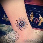 małe i proste tatuaże na nodze - zdjęcie gotowego tatuażu 02092016 6140 tatufoto.ru