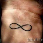 proste tatuaże nieskończoności - zdjęcie gotowego tatuażu 02092016 1180 tatufoto.ru