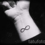 proste tatuaże nieskończoności - zdjęcie gotowego tatuażu 02092016 2181 tatufoto.ru