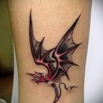 proste tatuaże smoka - zdjęcie gotowego tatuażu 02092016 2211 tatufoto.ru