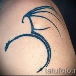 proste tatuaże smoka - zdjęcie gotowego tatuażu 02092016 4213 tatufoto.ru