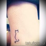 proste tatuaże dla kotów - zdjęcie gotowego tatuażu 02092016 1241 tatufoto.ru