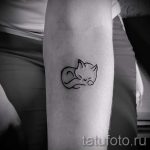 proste tatuaże dla kotów - zdjęcie gotowego tatuażu 02092016 3243 tatufoto.ru