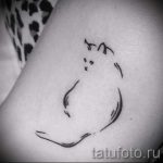 proste tatuaże dla kotów - zdjęcie gotowego tatuażu 02092016 4244 tatufoto.ru