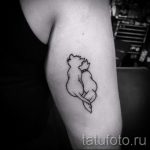 proste tatuaże kotów - zdjęcie gotowego tatuażu 02092016 5245 tatufoto.ru