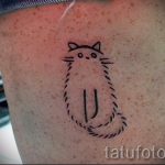 proste tatuaże kotów - zdjęcie gotowego tatuażu 02092016 7247 tatufoto.ru