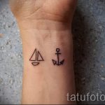 prosty tatuaż na nadgarstku - zdjęcie gotowego tatuażu 02092016 2249 tatufoto.ru