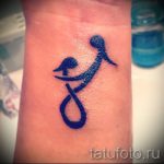 prosty tatuaż na nadgarstku - zdjęcie gotowego tatuażu 02092016 5252 tatufoto.ru