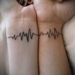 prosty tatuaż na nadgarstku - zdjęcie gotowego tatuażu 02092016 6253 tatufoto.ru