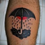 proste tatuaże na łydce - zdjęcie gotowego tatuażu 02092016 2256 tatufoto.ru
