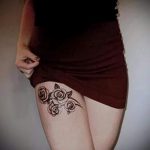 proste tatuaże na nodze - zdjęcie gotowego tatuażu 02092016 2269 tatufoto.ru