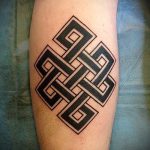 proste tatuaże na nodze - zdjęcie gotowego tatuażu 02092016 11278 tatufoto.ru