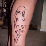 proste tatuaże na nodze - zdjęcie gotowego tatuażu 02092016 13280 tatufoto.ru