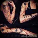 proste tatuaże rękawów - zdjęcie gotowego tatuażu 02092016 3319 tatufoto.ru