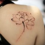 proste kwiaty tatuażu - zdjęcie gotowego tatuażu 02092016 6348 tatufoto.ru