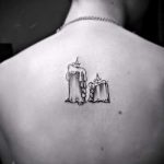 prosty tatuaż czarno-biały - zdjęcie gotowego tatuażu 02092016 4362 tatufoto.ru