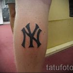prosty tatuaż na łydce - zdjęcie gotowego tatuażu 02092016 1081 tatufoto.ru
