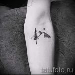prosty tatuaż na przedramieniu - zdjęcie gotowego tatuażu 02092016 1082 tatufoto.ru
