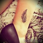 prosty tatuaż na nodze - zdjęcie gotowego tatuażu 02092016 1084 tatufoto.ru