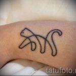 prosty, tatouage de chat - les photos de tatouage fini 02092016 1098 tatufoto.ru