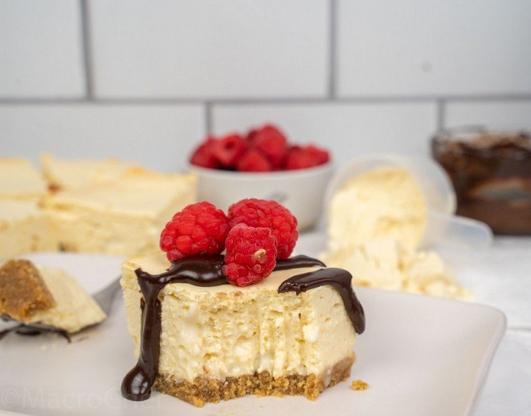 Proteínový tvarohový koláč Nízkokalorické recepty na tvarohový koláč