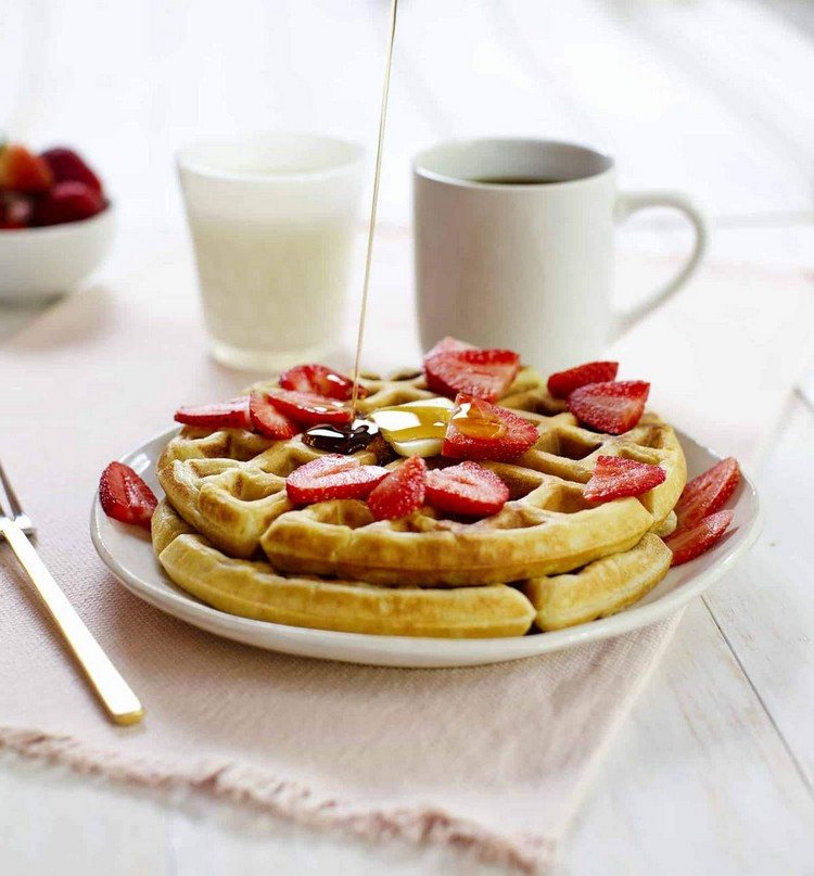 Proteínové oblátky bez múky s nízkym obsahom uhľovodíkov nízkokalorické raňajky na chudnutie