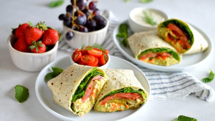 Proteínové zábaly z mandľovej múky recepty zdravý obed do kancelárie