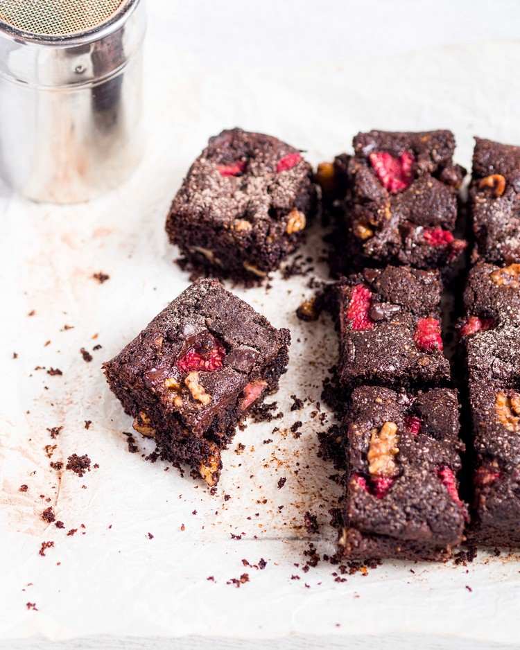 Brownies s proteínovým práškovým receptom Nízkokarbový čokoládový koláč bez cukru