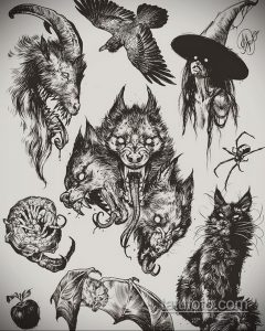 مثال على صورة رسم رائع للوشم 09/05/2020 №154 -رسم وشم-