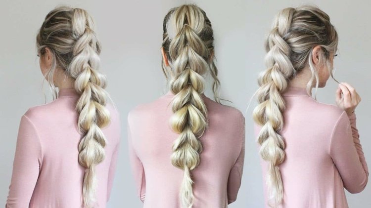Trendy účesu Pokyny pre prevliekanie vrkoča pre ženy Účesy pre dlhé vlasy