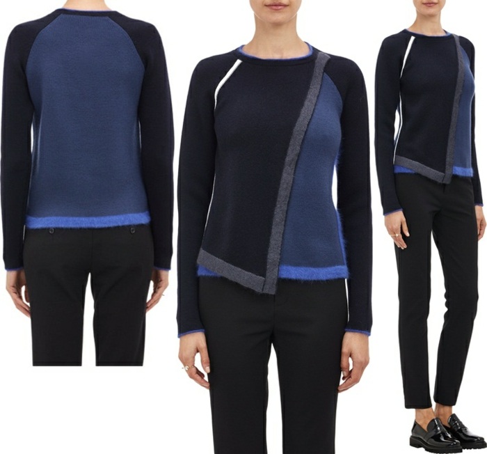 asymetrický sveter ženy jeseň zimná móda Sveter dámska jeseň zimná móda JW Anderson