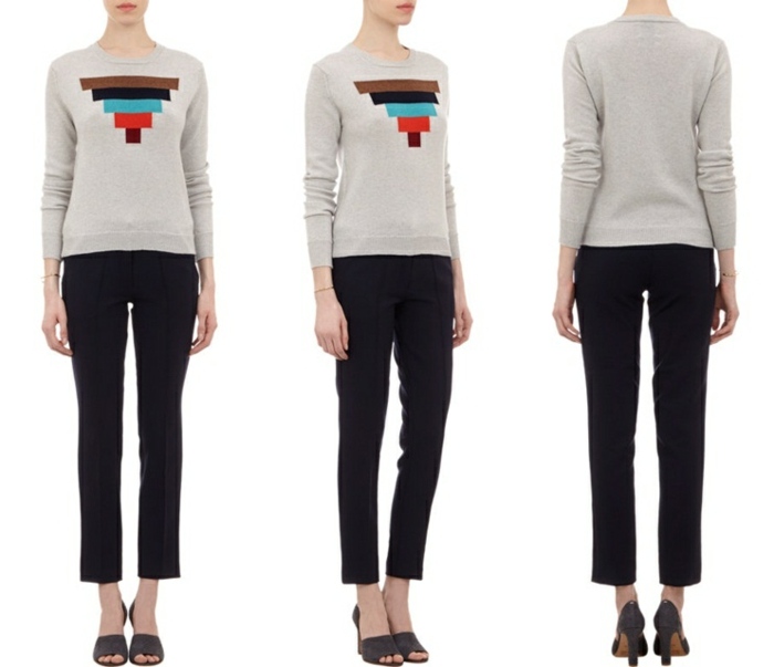 asymetrický vzor pruhy béžová Béžové vzorové prúžky Alexander Wang