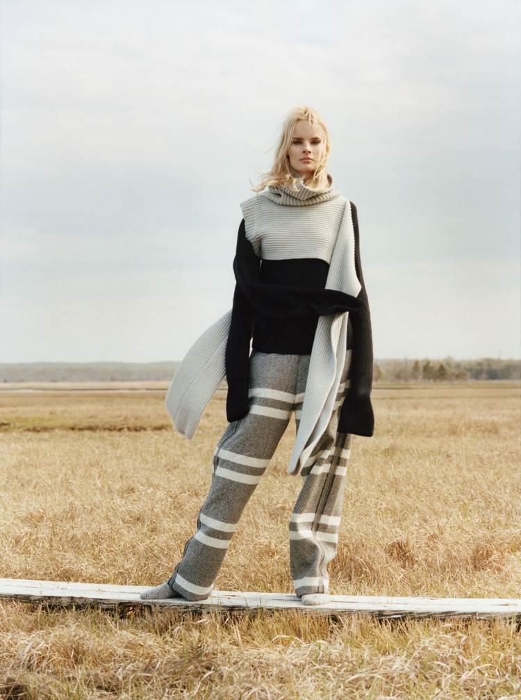 Svetr v šedej a čiernej farbe od Josepha sveter-trendy-jeseň-zima-2014-2015-josef