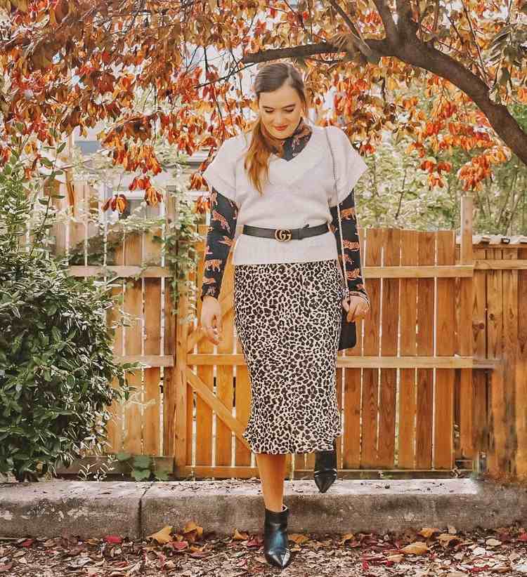 Jesenné outfity inšpirácie tielko combieneren