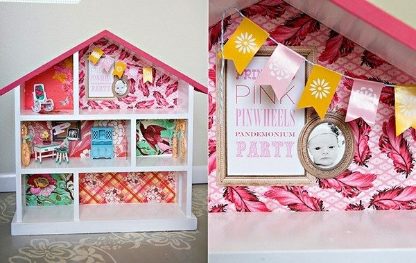 ružové kúsky domčeka pre bábiky zariadili detskú izbu Vyrobte si ružové kúsky domčeka pre bábiky sami