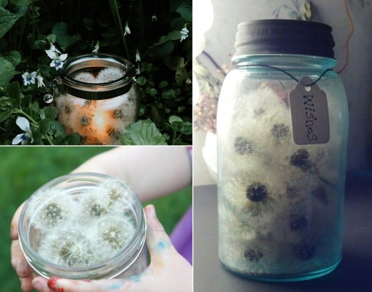 Púpavová dekorácia v pohári ako splnenie želania - skvelý narodeninový darček pre priateľov a rodinu